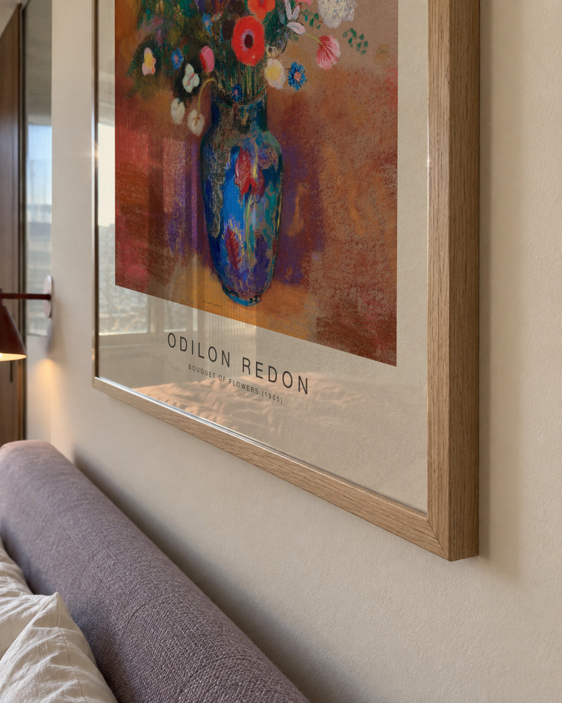 Bouquet of Flowers (Special Edition) - Odilon Redon - Framed poster detail