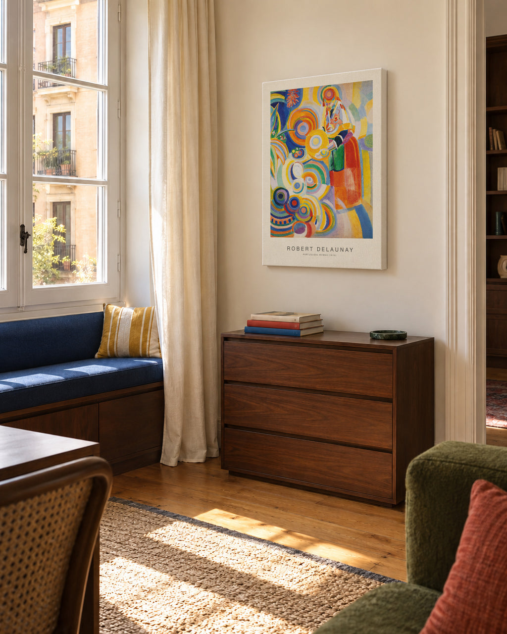 Portuguese Woman (Special Edition) - Robert Delaunay - Unframed canvas in an interior