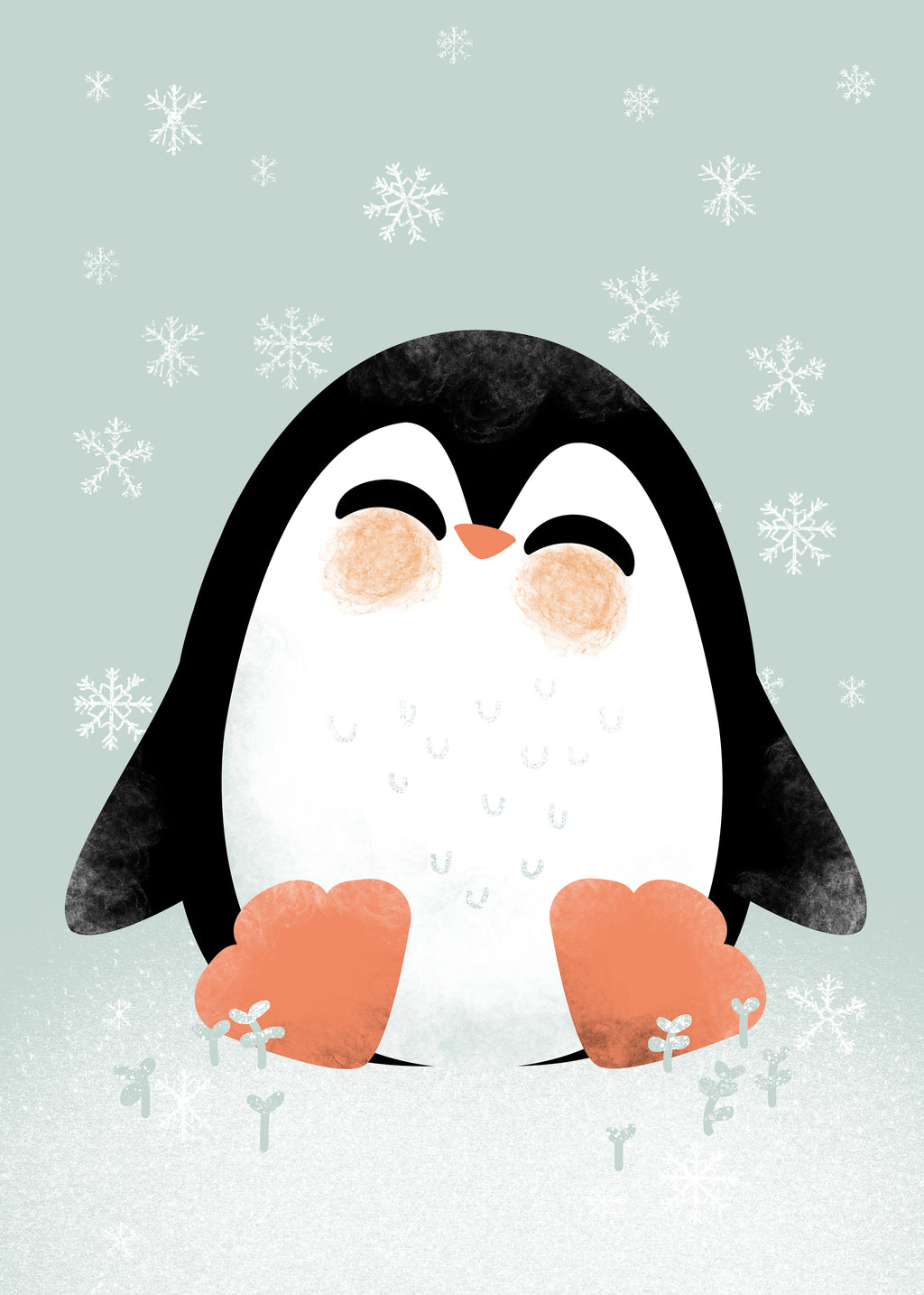 Animignons the Penguin - Unframed art print
