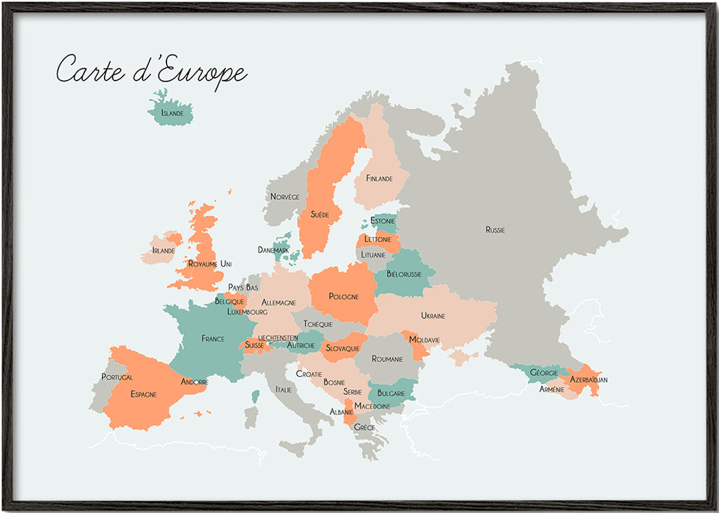 Carte d’Europe (french)