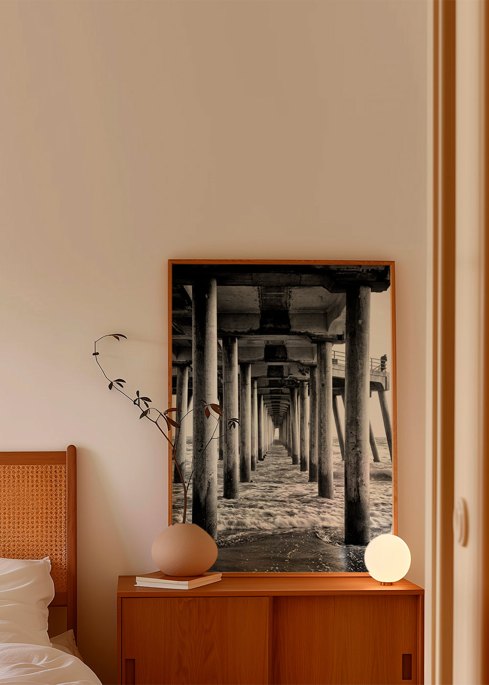 Black California - Underneath Huntington Beach Pier