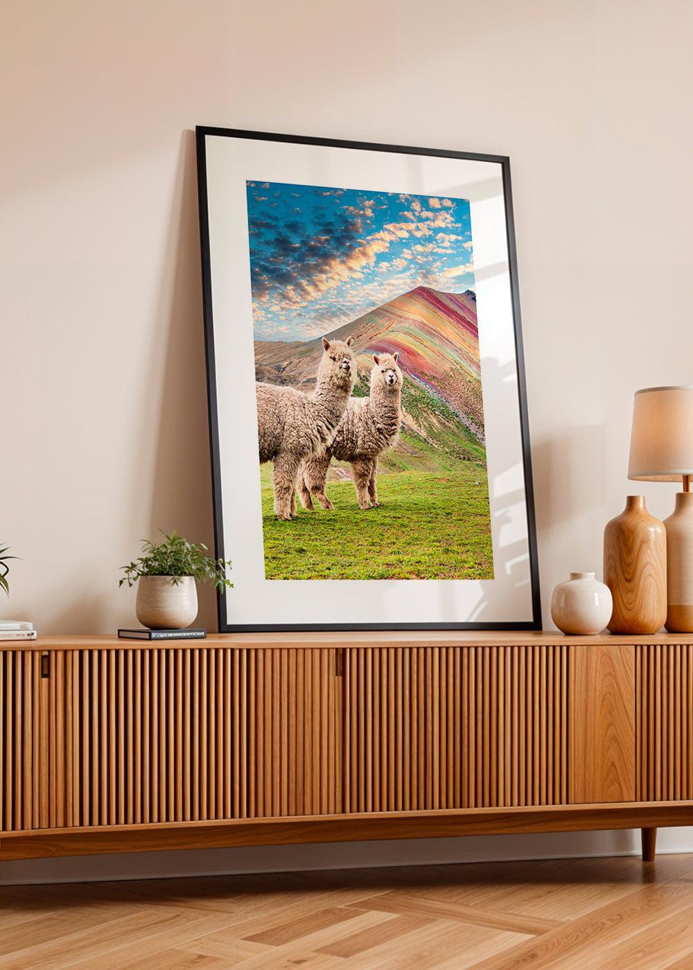 Kunstwerk Alpakas am Regenbogenberg – Product2