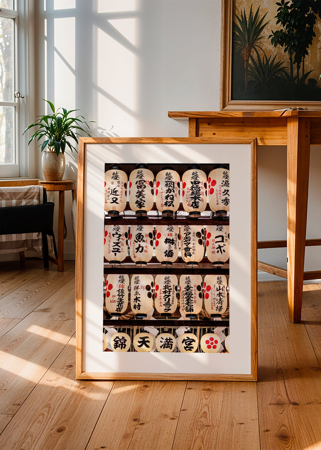 Fotografie japanischer Laternen in Reihe – Product1