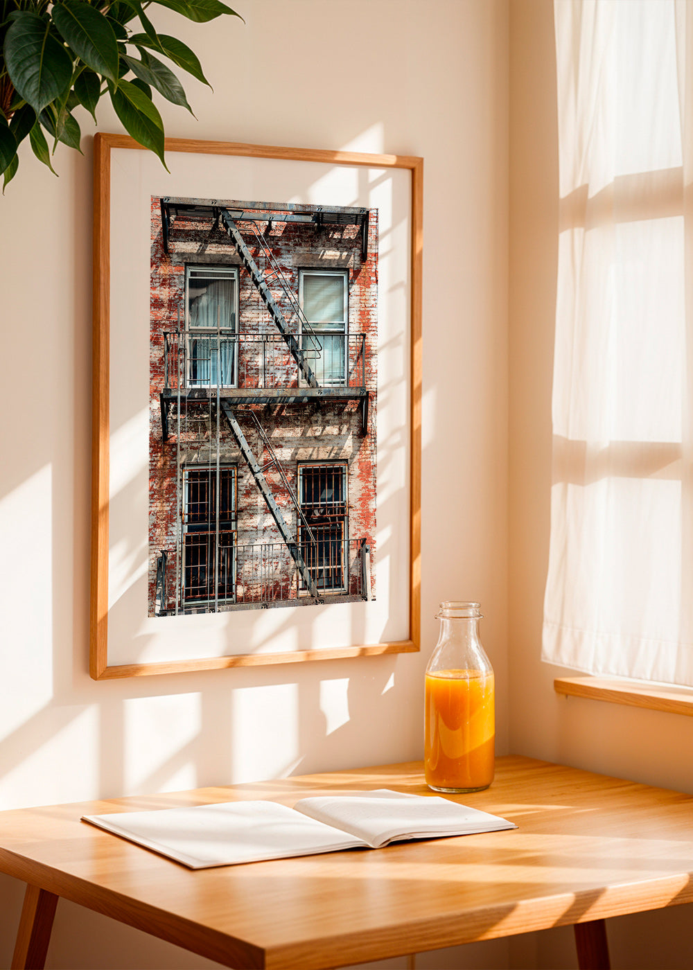 Fassadenfotografie mit Feuertreppe – Product1