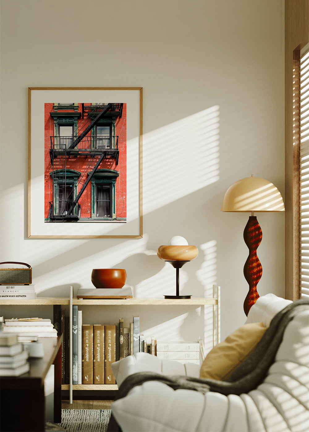 Stadtbild: NY-Fassade mit Feuertreppe – Product2