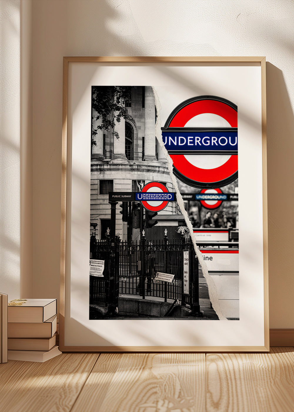 Stadtbild mit Underground-Schild aus London – Product1