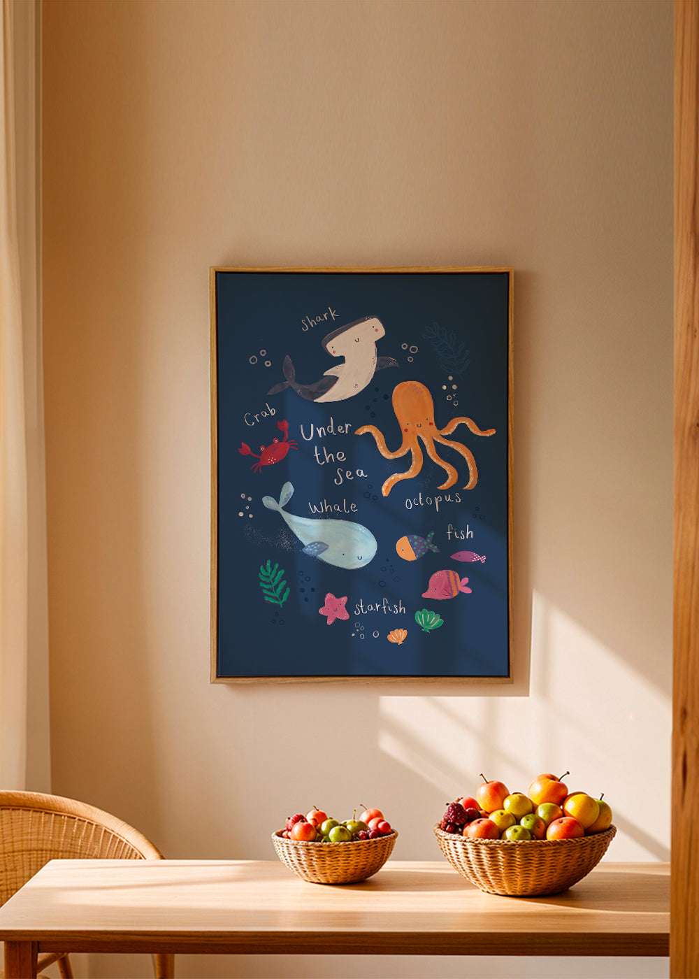 Under the sea kids art print