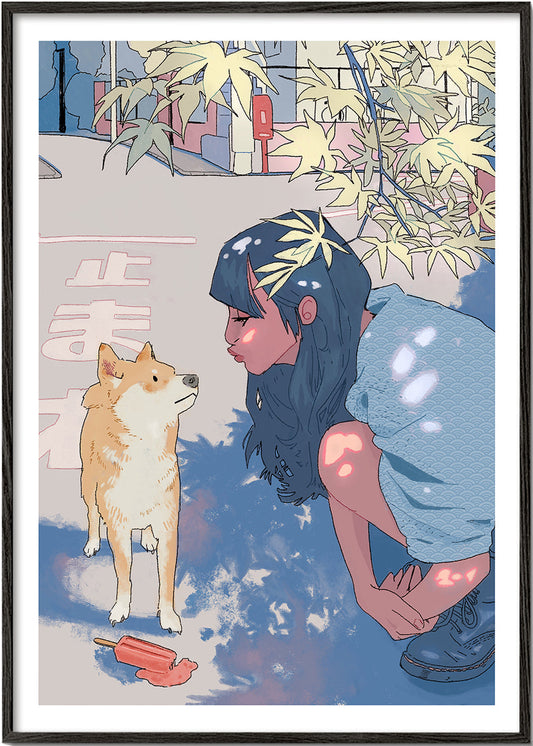 Girl & the Shiba