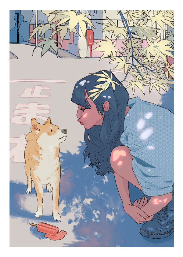 Girl & the Shiba