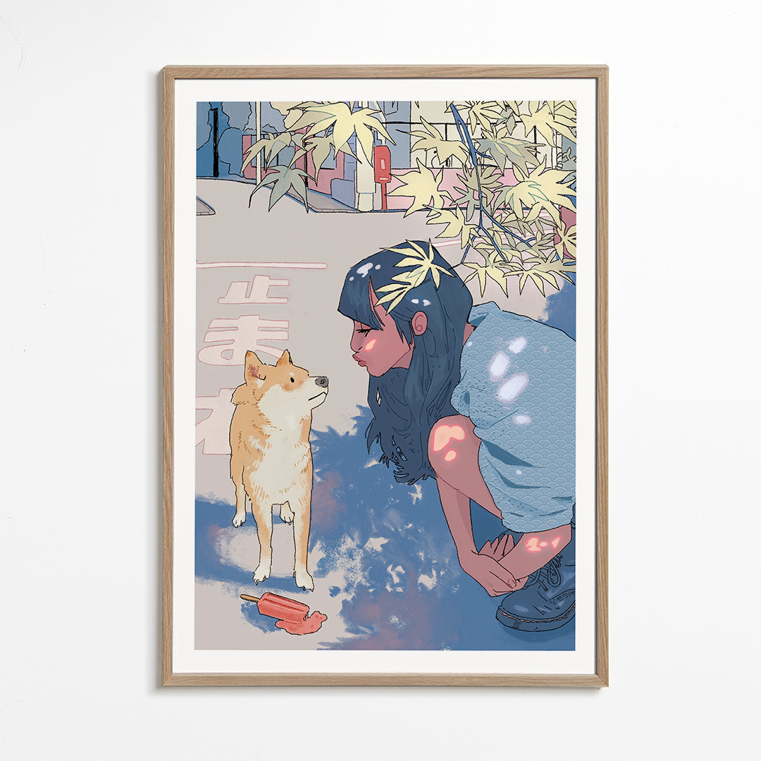 Girl & the Shiba