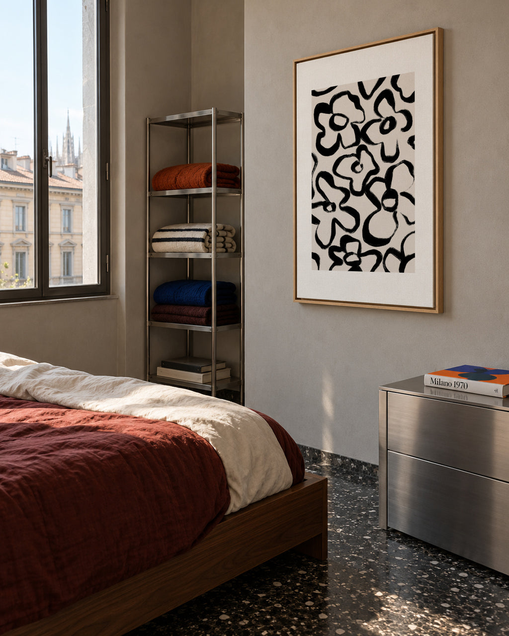 Bold and beautiful - Framed canvas in an interior