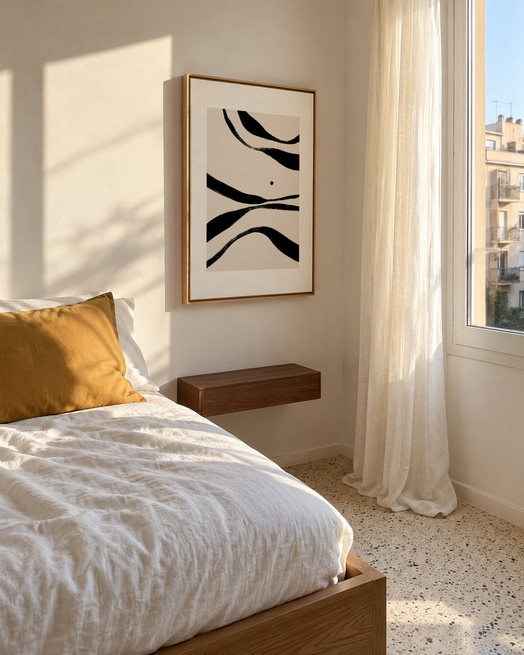 Wide and wild - Framed canvas in an interior