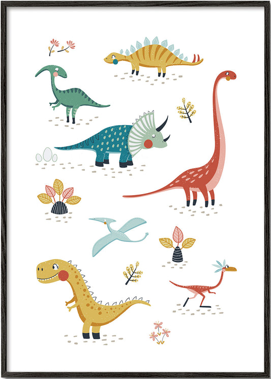 Dinosaurs kids print