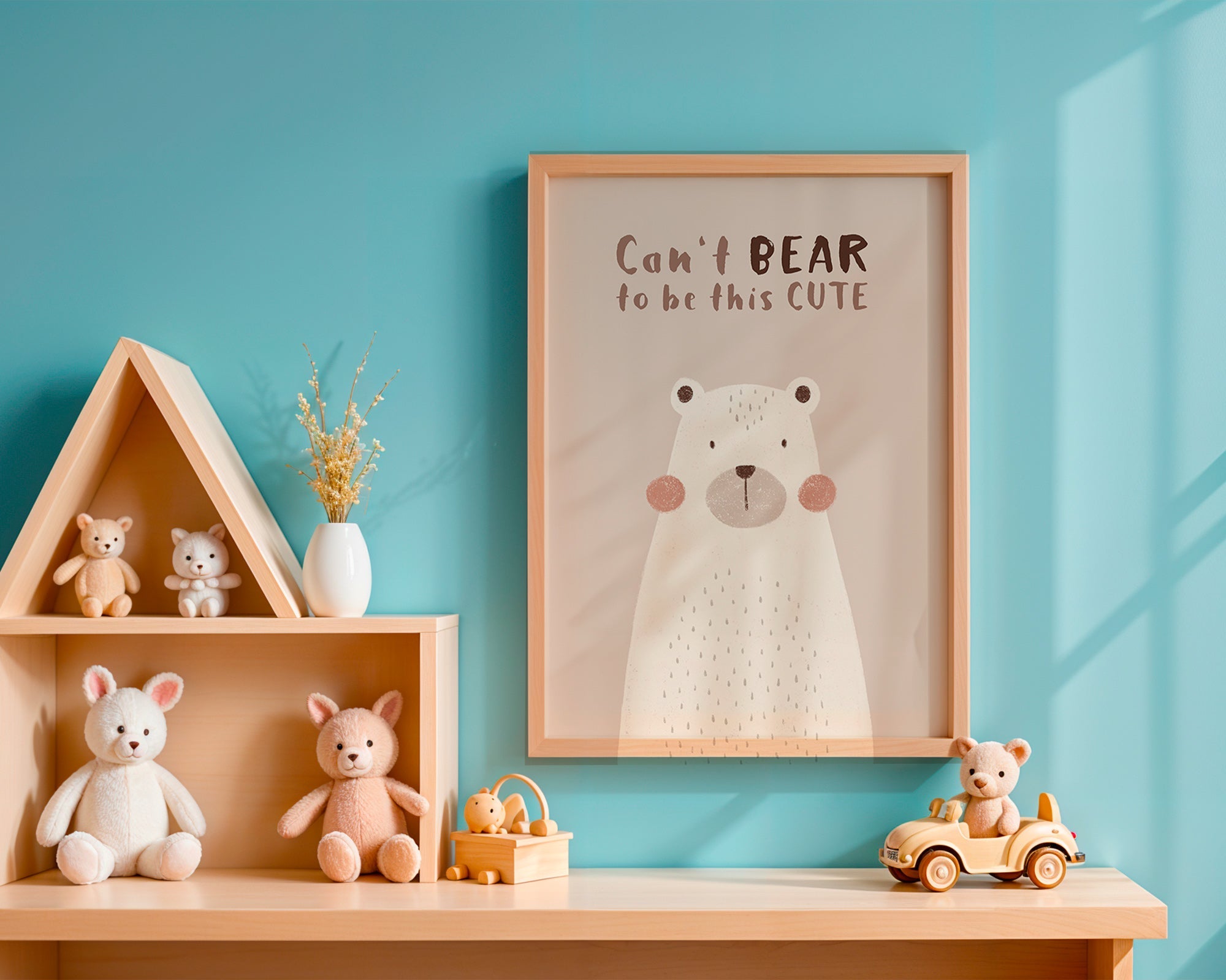 Kinderbild: niedlicher beiger Bär