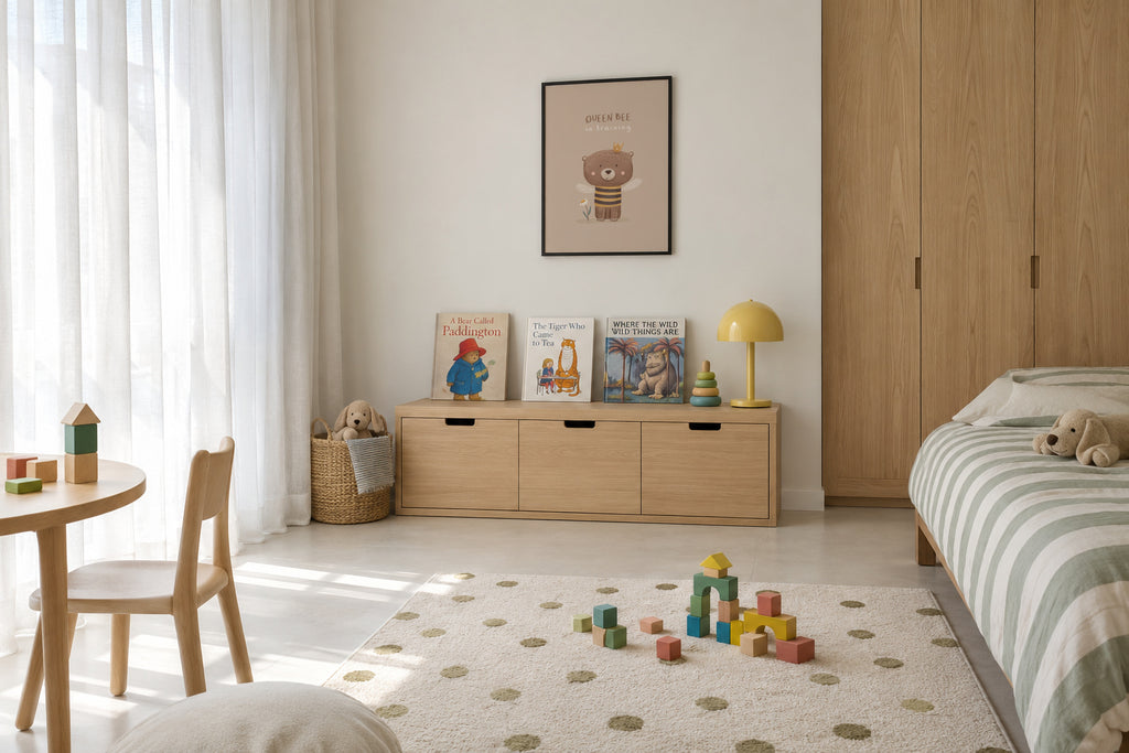 Queen bee beige - Framed poster in an interior
