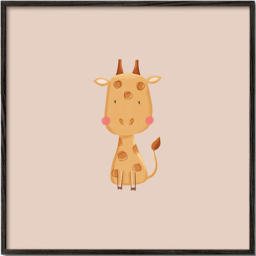 Kinderbild mit minimalistischer Giraffe