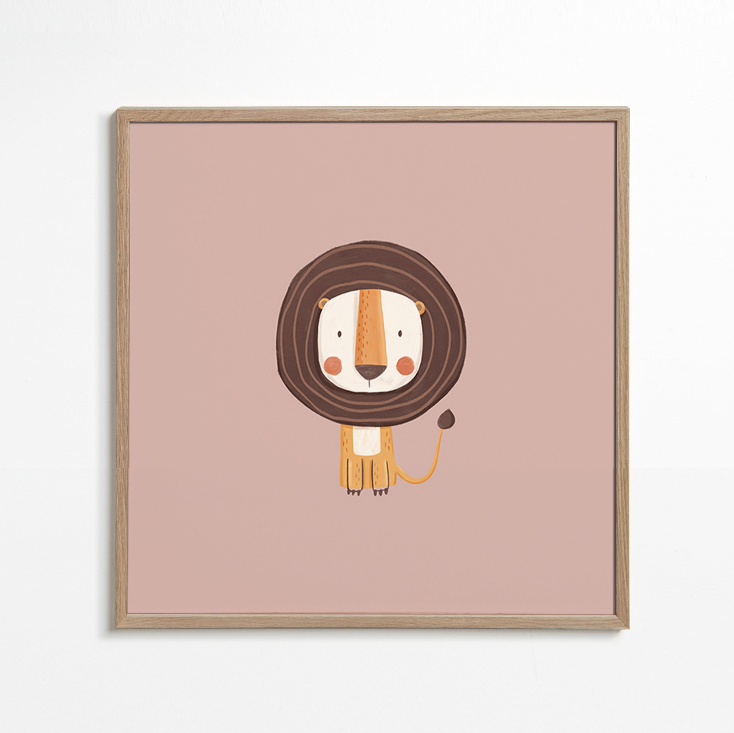 Kinderbild: minimalistischer Löwe
