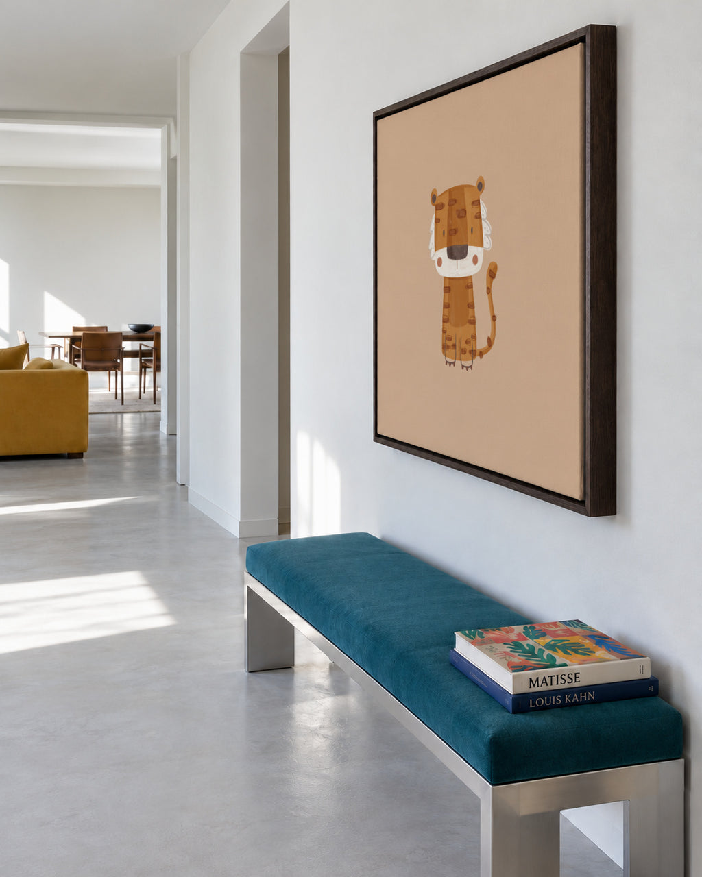 Tiger - Framed canvas in an interior