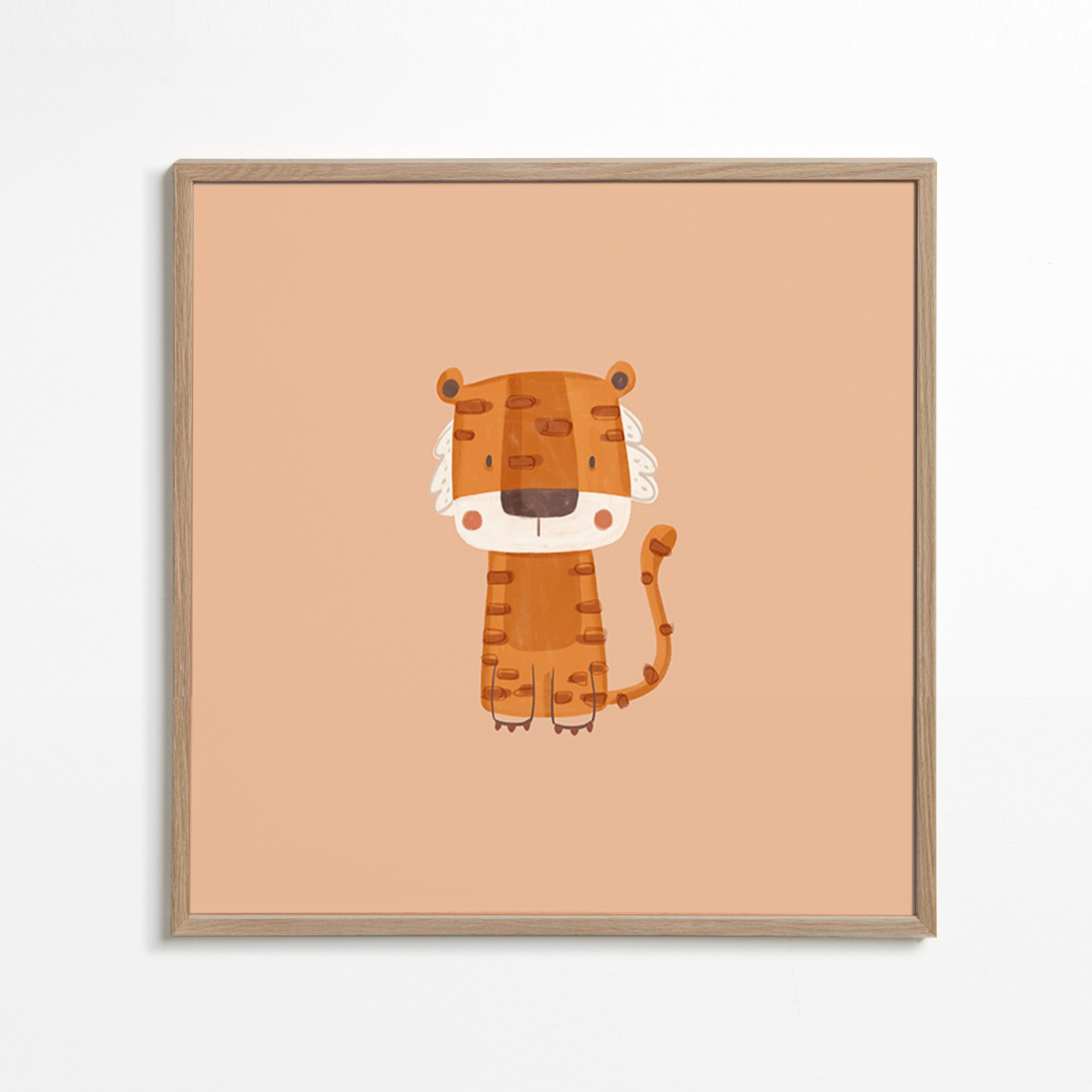 Tiger-Illustration minimalistisch