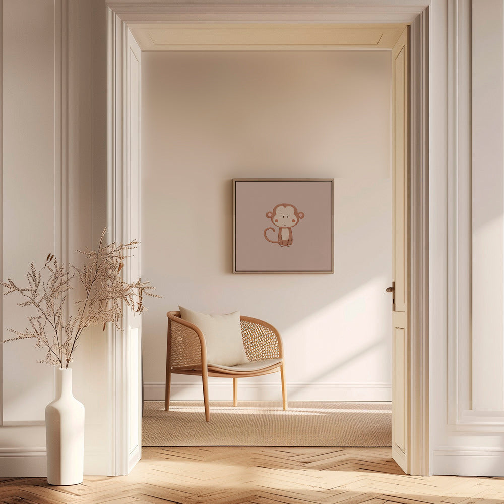 Minimalistisches Affenbild