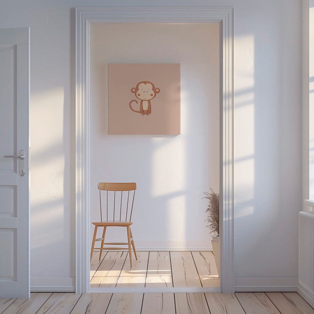 Minimalistisches Affenbild