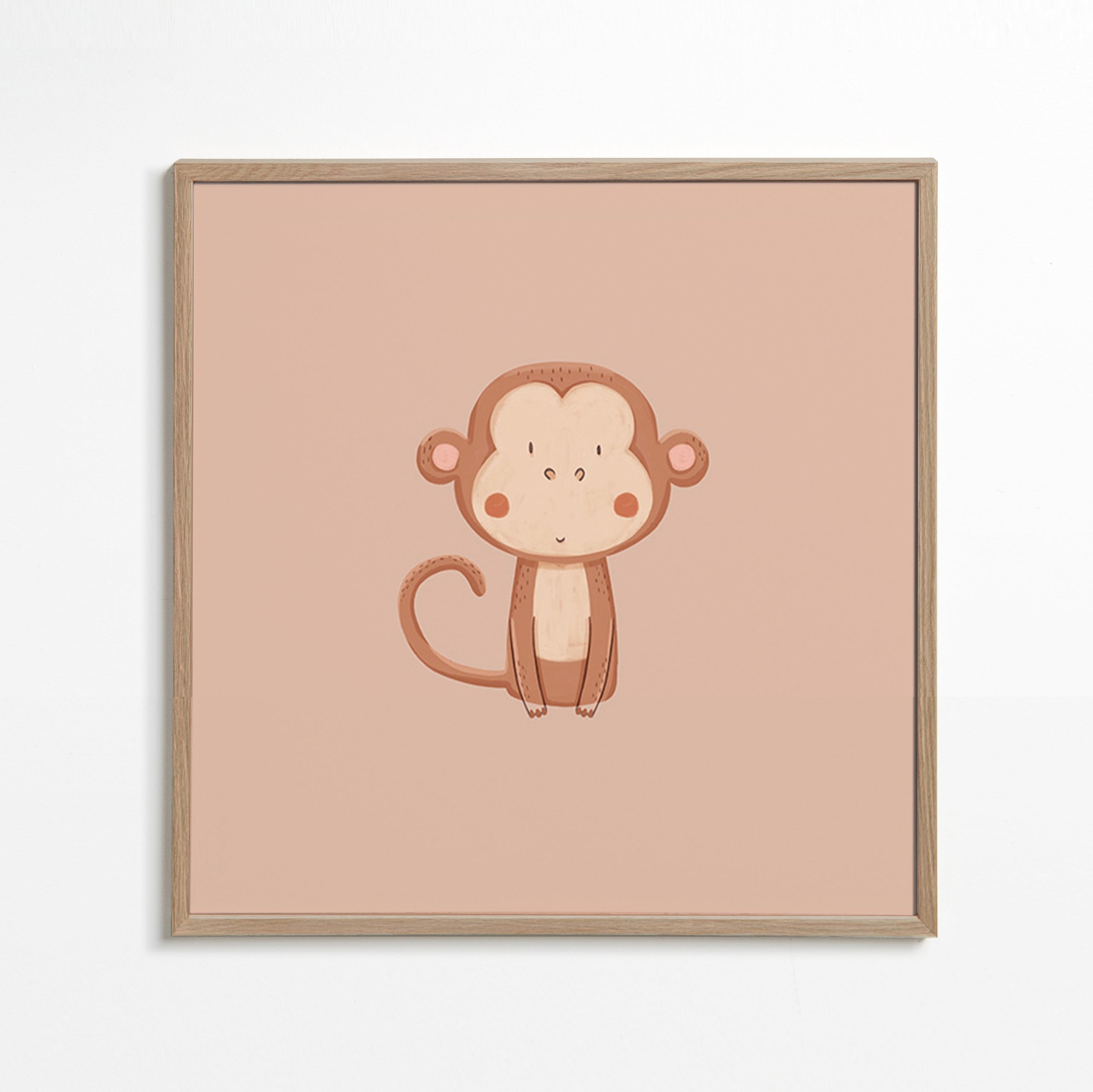 Minimalistisches Affenbild