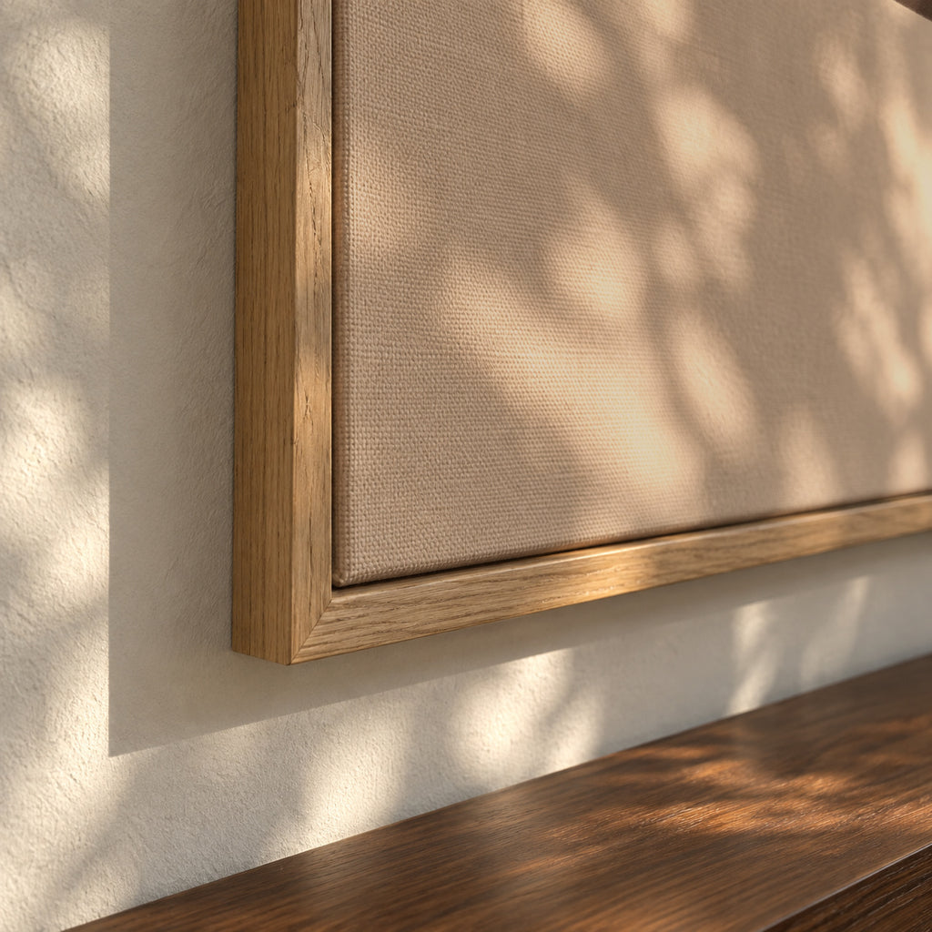 Mapache - Framed canvas detail