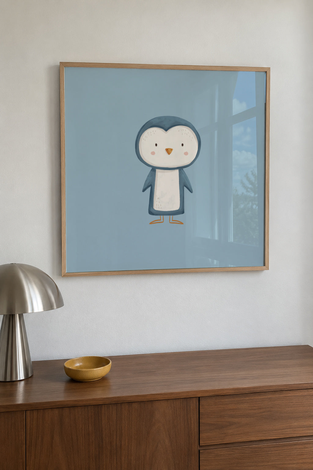 Penguin - Framed poster in an interior