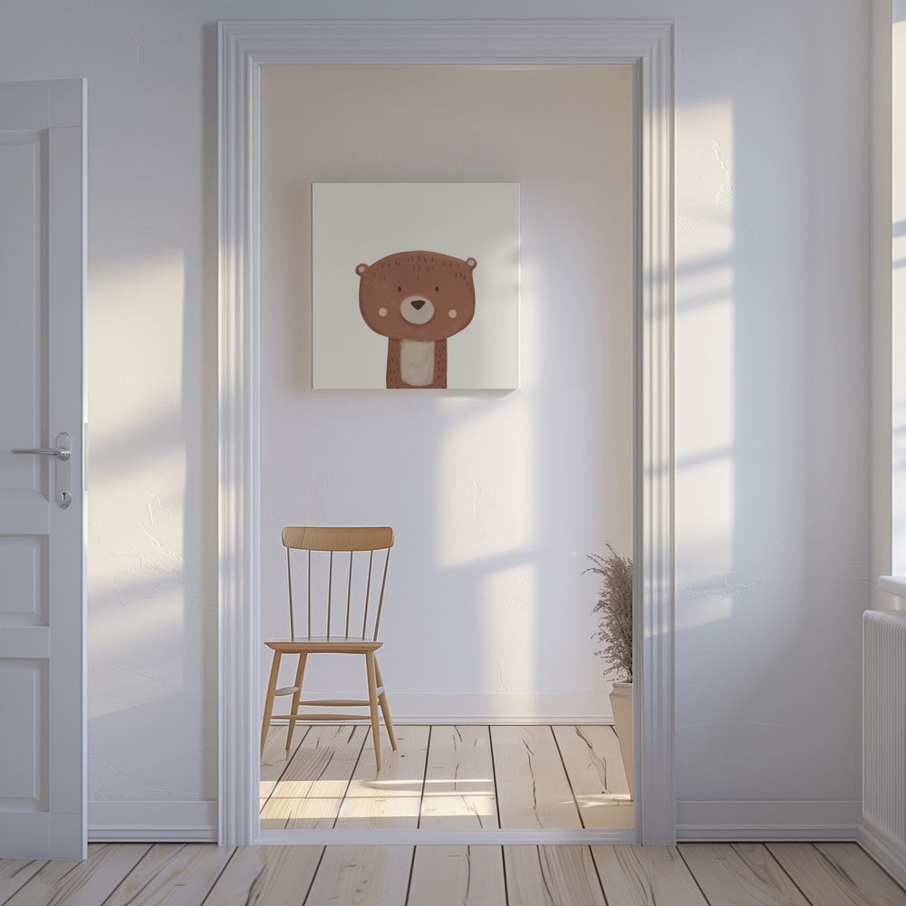 Sweet bear - Unframed canvas in an interior