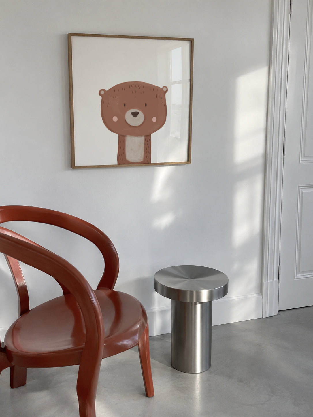 Sweet bear - Framed poster in an interior
