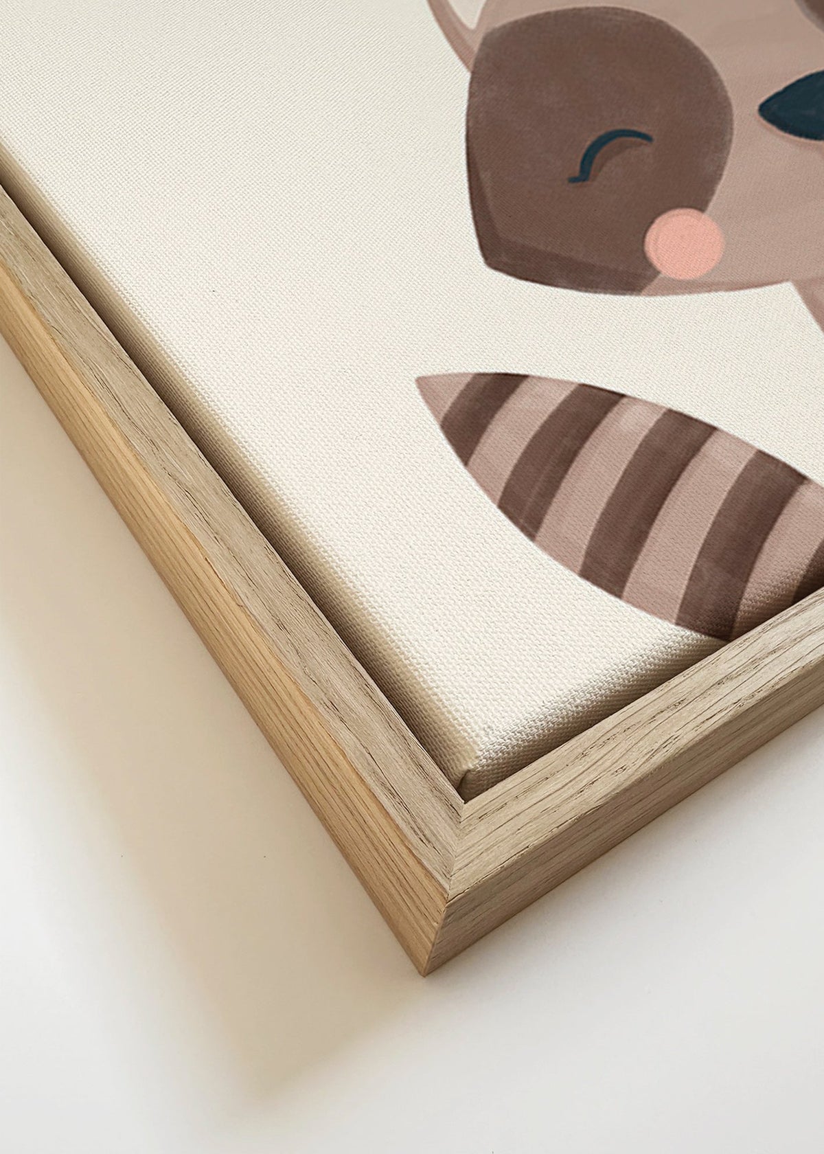 Kinderbild lächelnder Waschbär