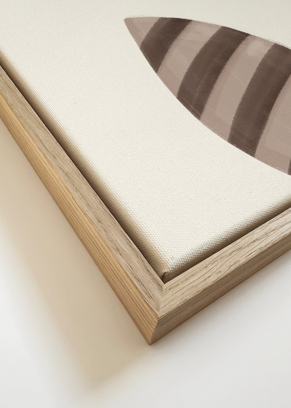 Sweet mapache - Framed canvas detail