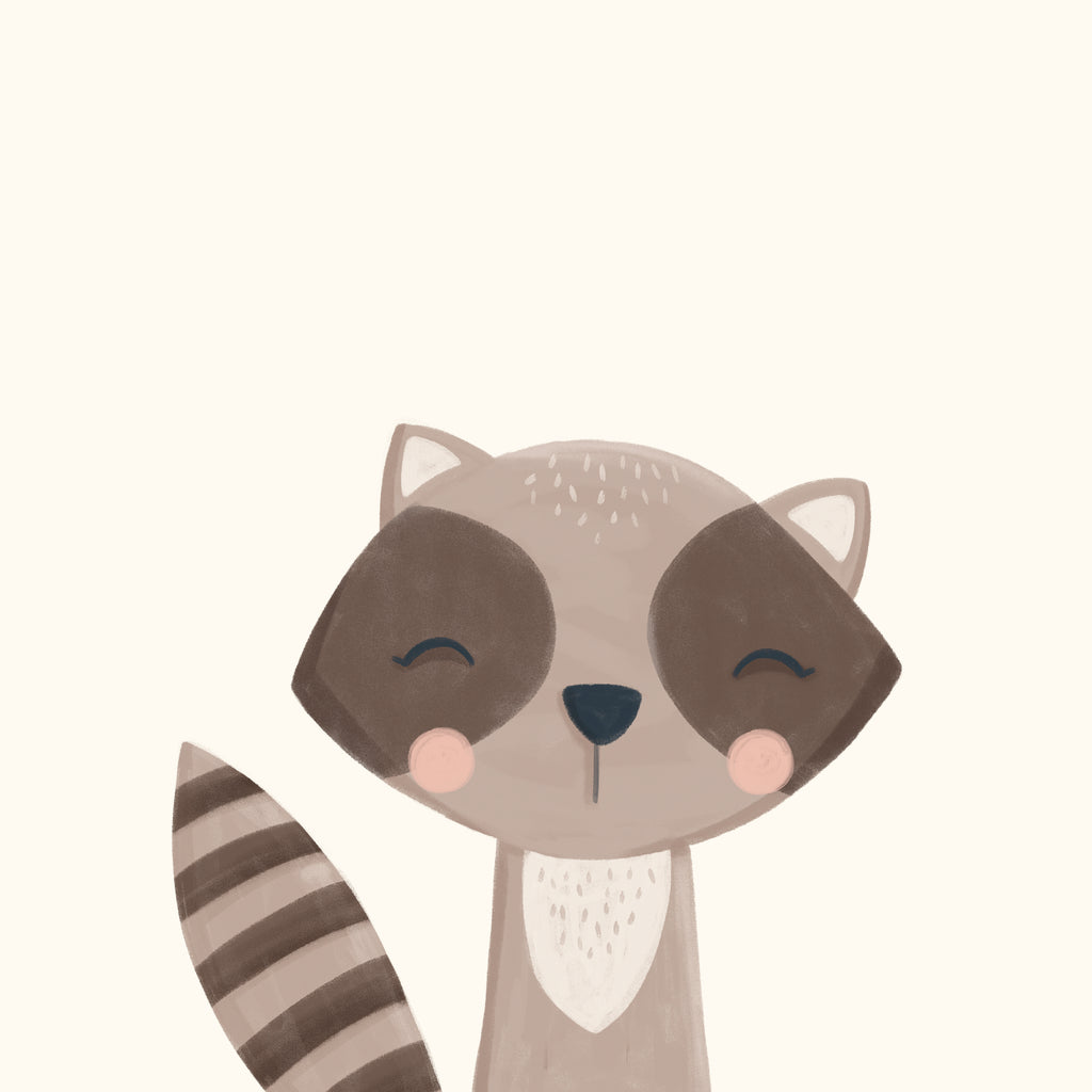 Sweet mapache - Unframed art print