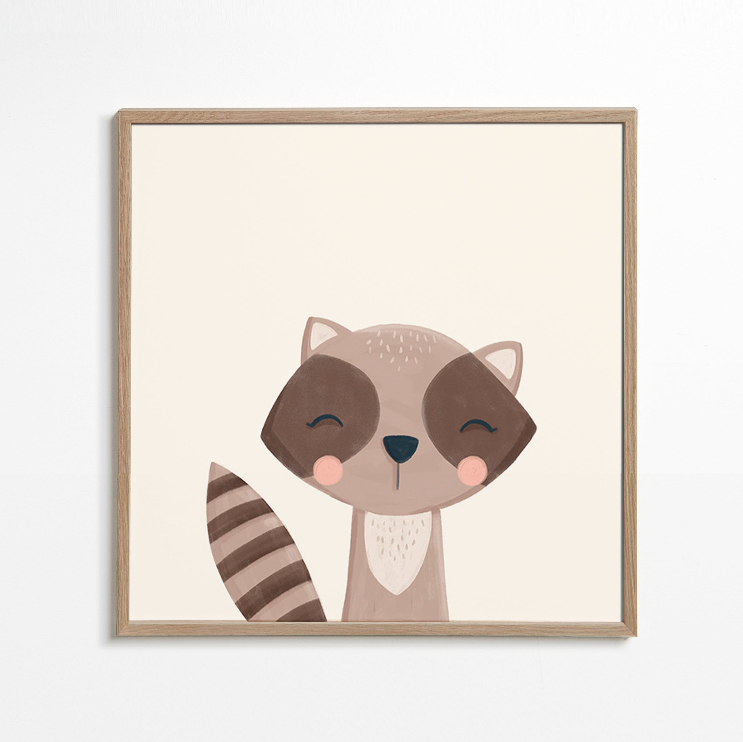 Kinderbild lächelnder Waschbär