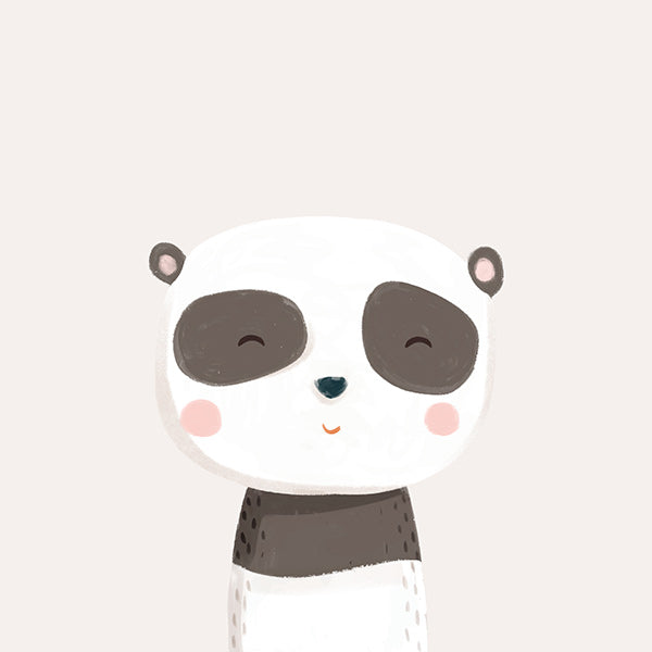 Kinderposter süßer Panda Illustration