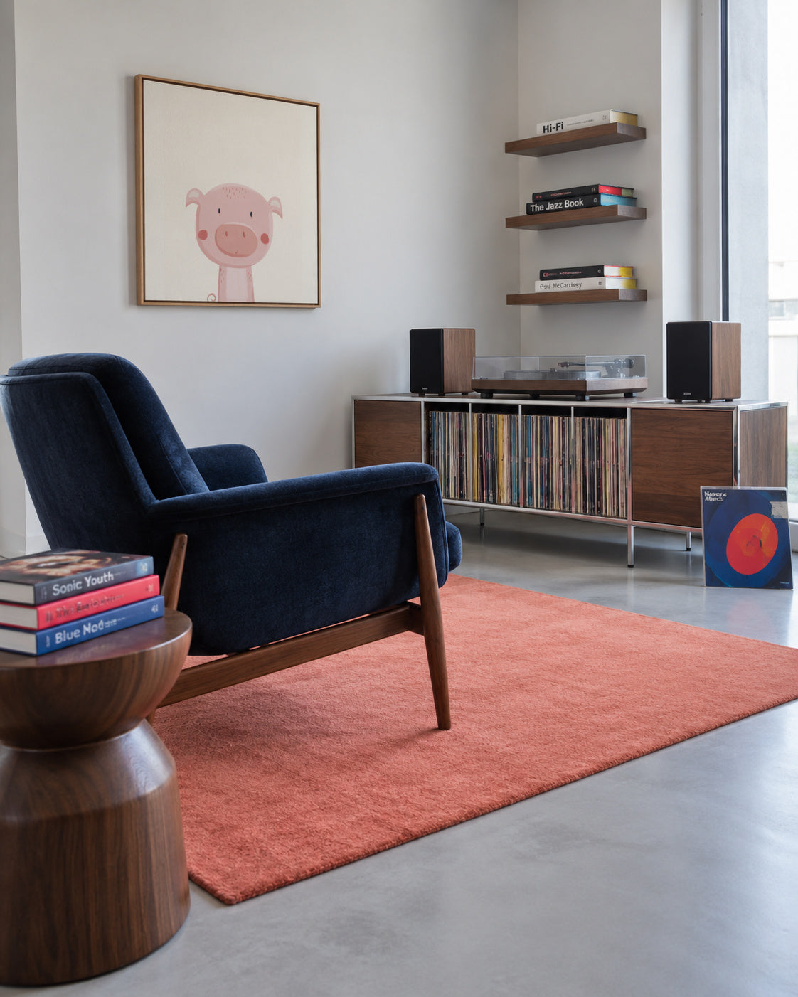Sweet pig - Framed canvas in an interior