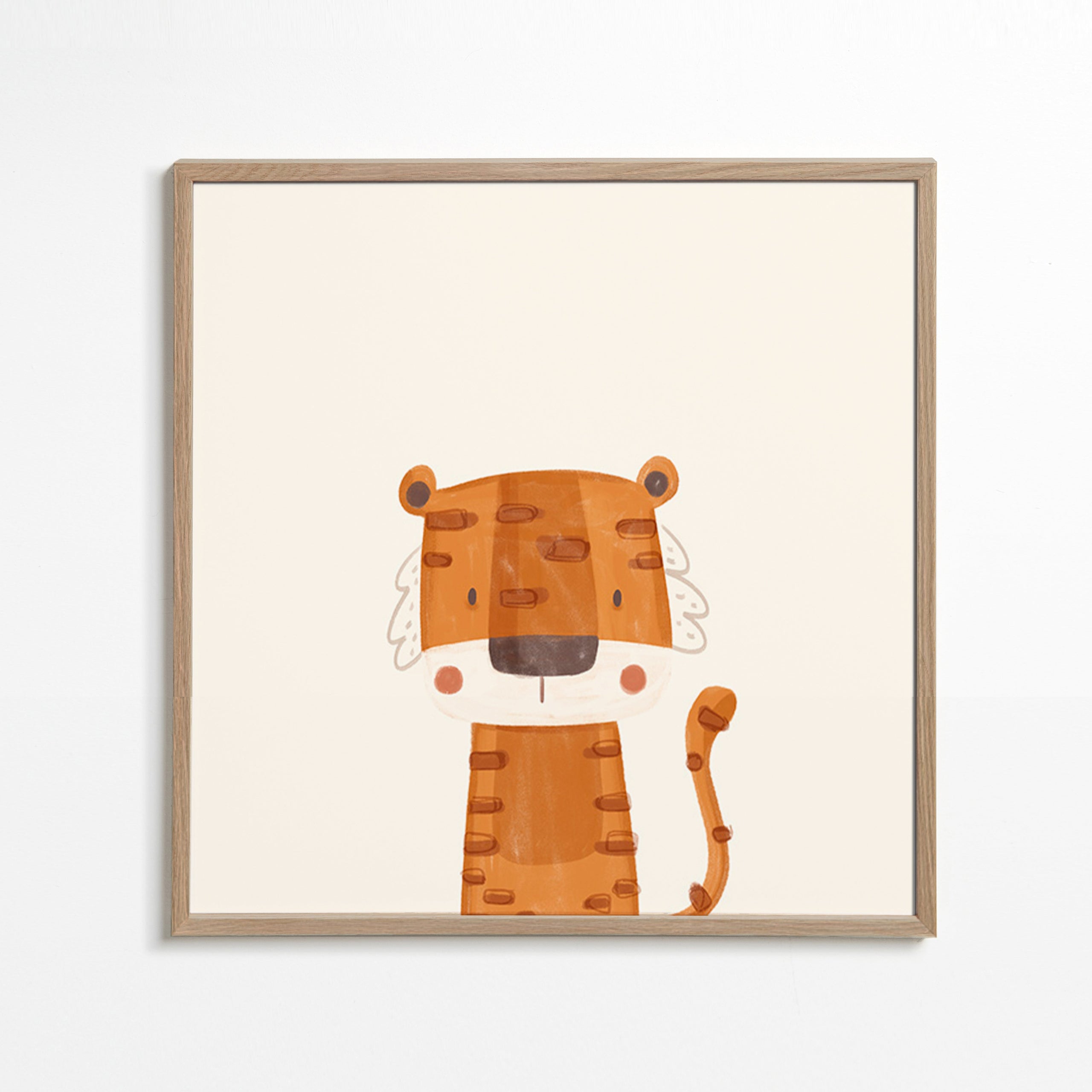 Kinderbild: fröhlicher Tiger