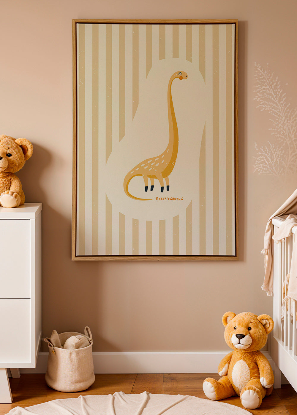 Kinderbild Brachiosaurus gelb