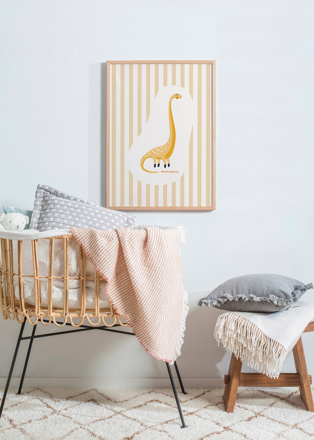 Kinderbild Brachiosaurus gelb