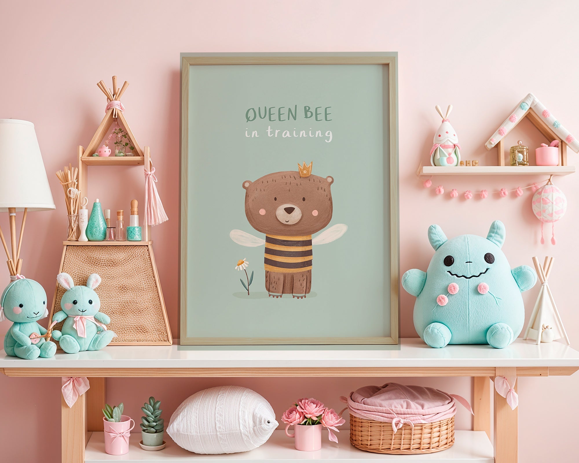 Kinderbild Queen Bee Bär mit Krone