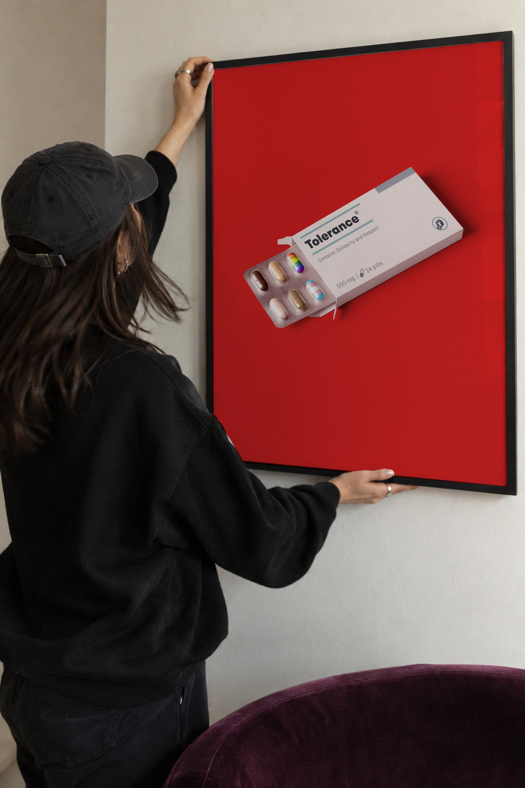 Tolerance Pills - Framed poster detail