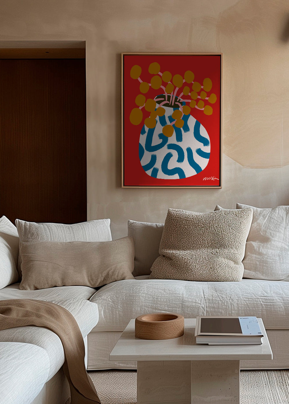 Gold Blooms Still Life