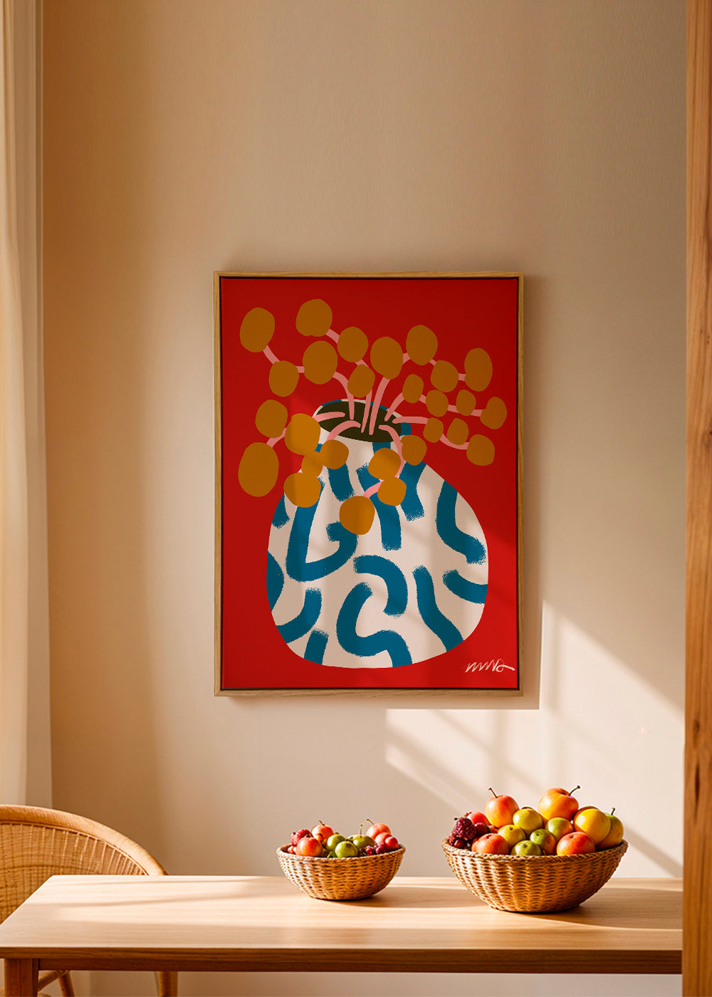 Gold Blooms Still Life