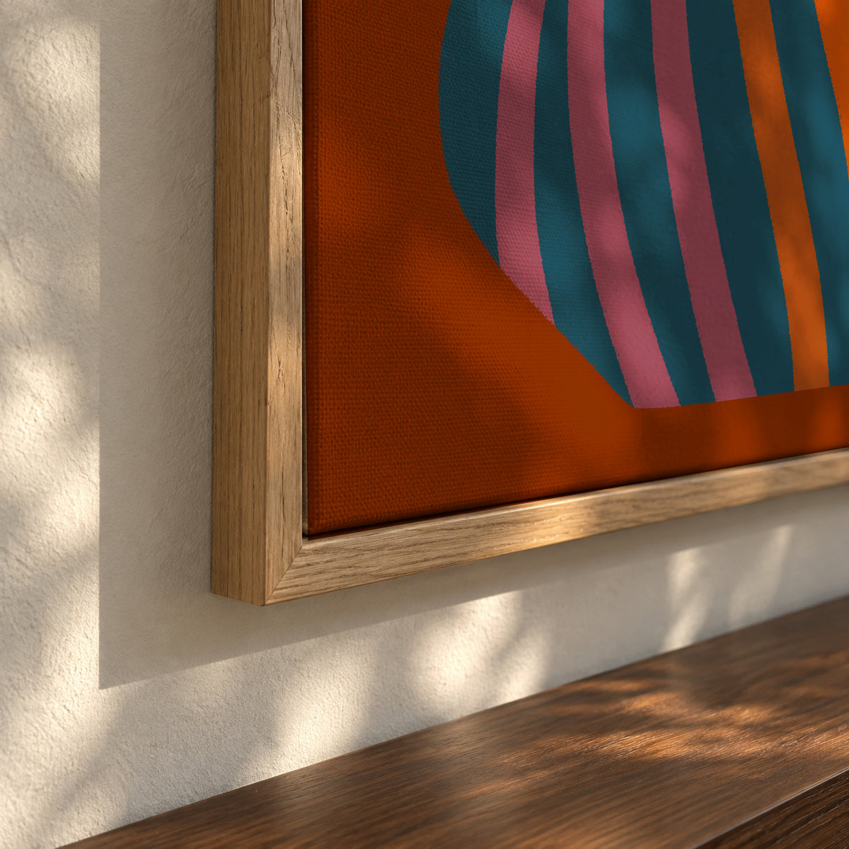 Provincial Vase 01 - Framed canvas detail