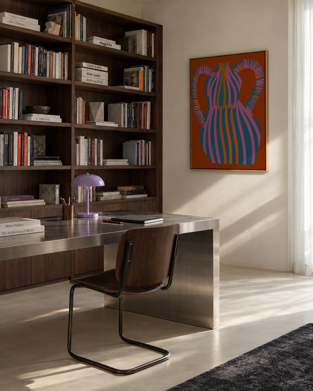 Provincial Vase 01 - Framed canvas in an interior