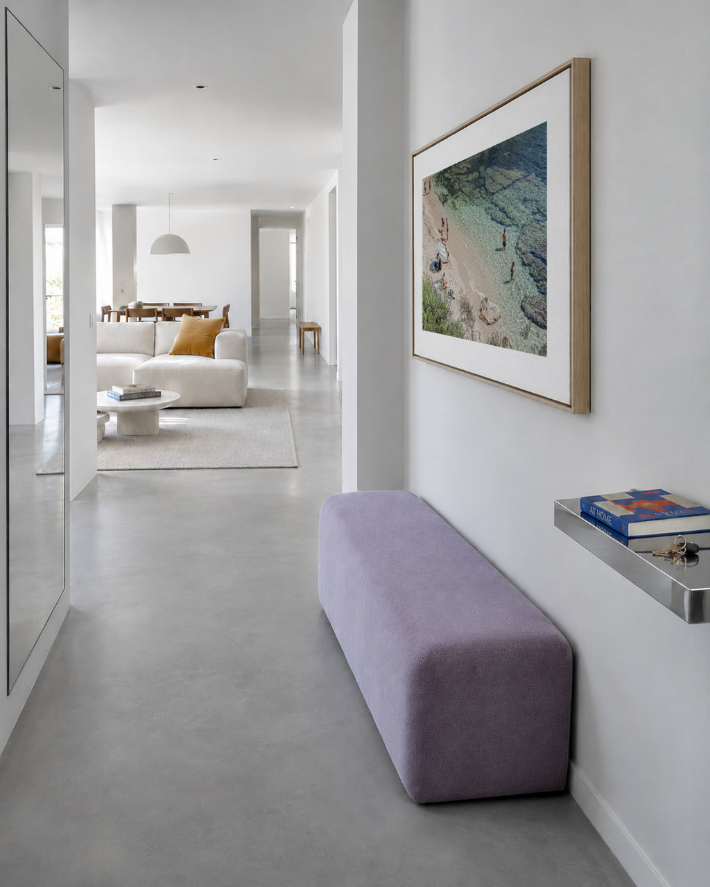 Costa Brava VI - Framed canvas in an interior