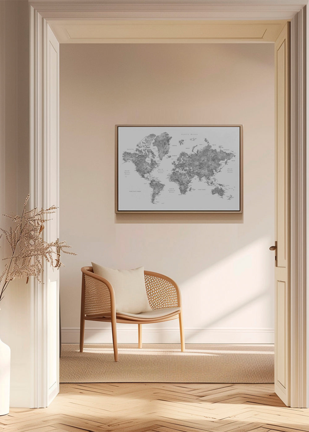 Jimmy detailed world map with cities