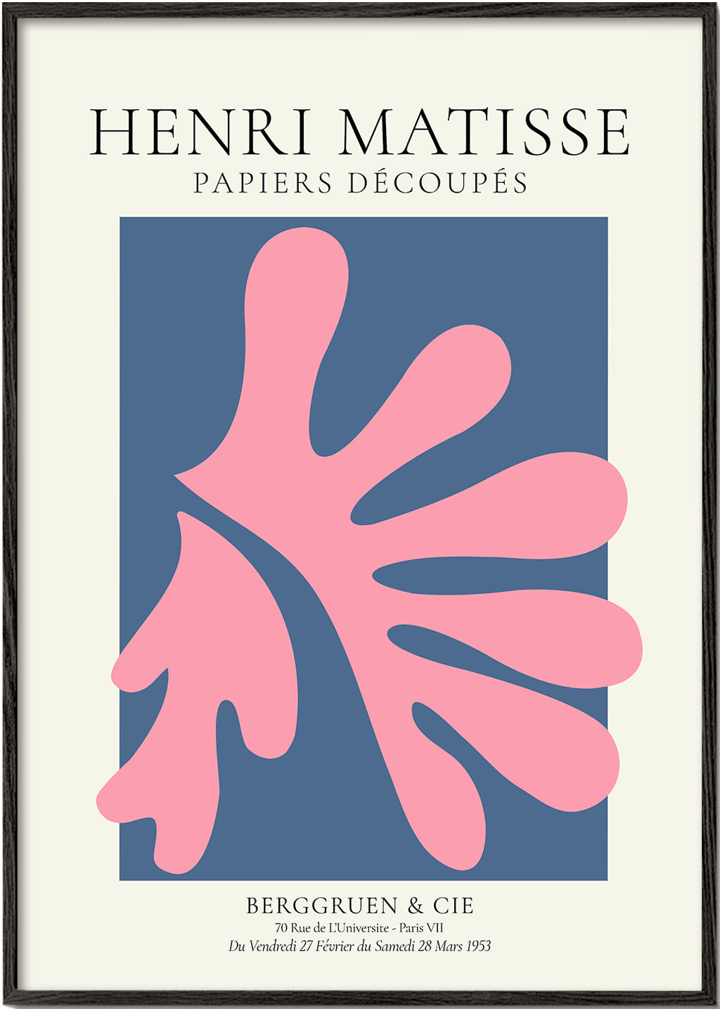 Henri Matisse PINK papiers découpés I