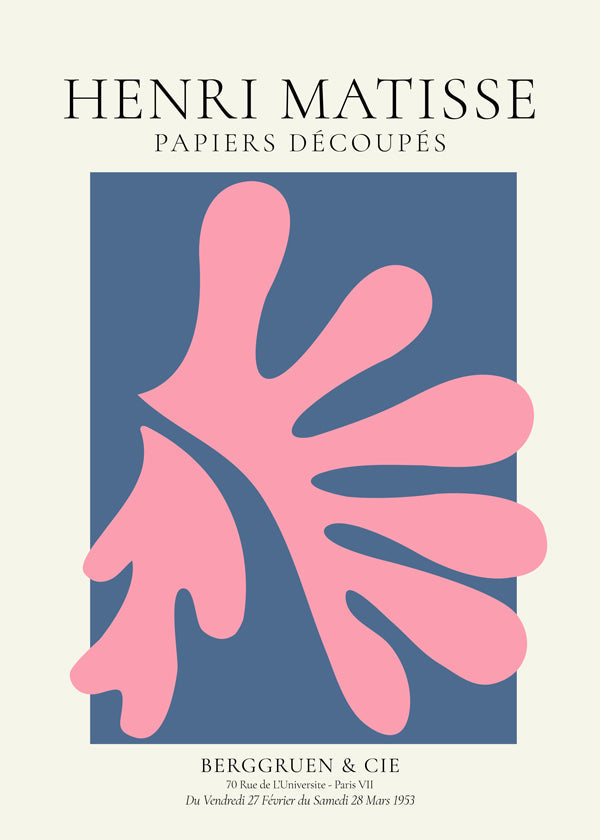 Henri Matisse PINK papiers découpés I