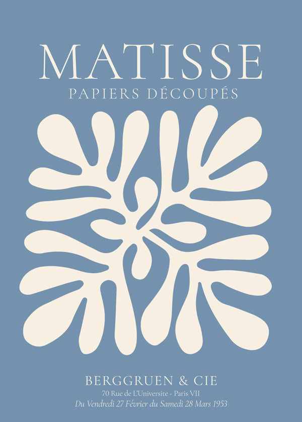 Henri Matisse BLUE papiers découpés I